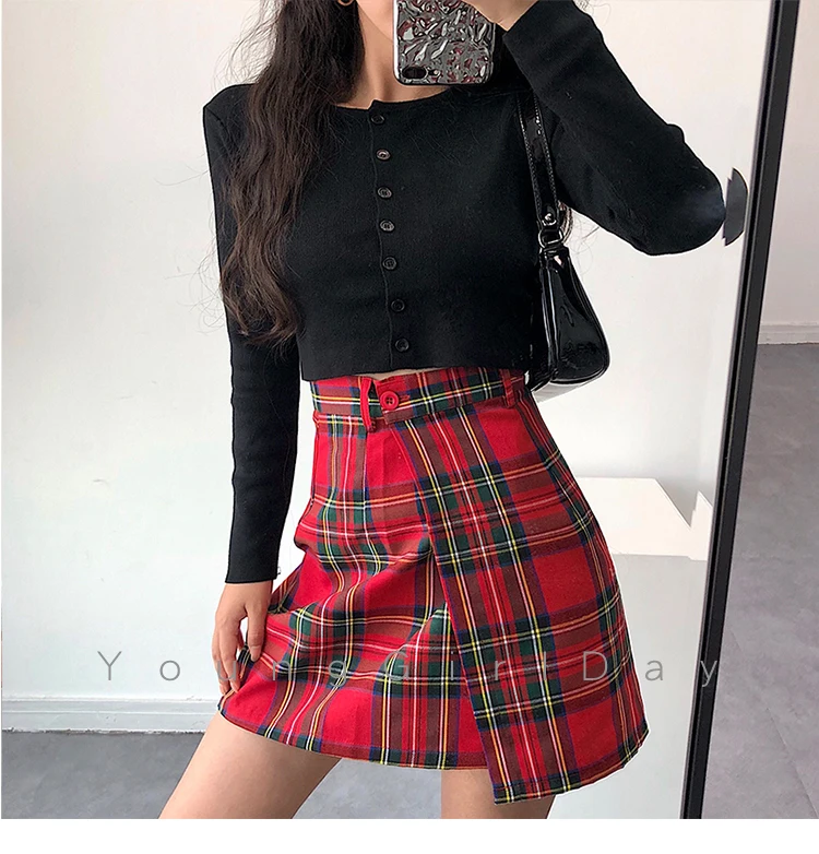 

Autumn Single-breasted short slim long-sleeved knitted cardigan sexy top tops women 2020 sweater vest